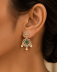 2 in 1 Diamond Chandbali Earrings