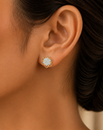 Floral Diamond Earrings