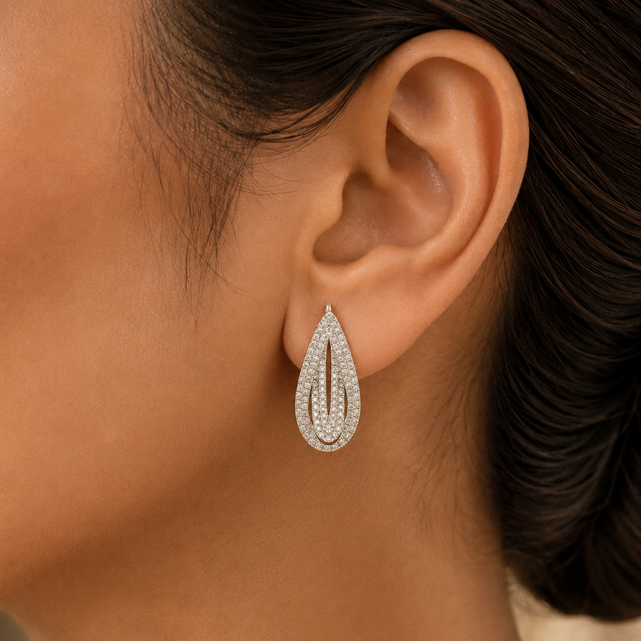 Long Diamond Earring