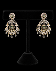 2 In 1 Diamond Earrings with changeable Natural Emeralds/Rubies