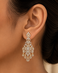 Diamond Earrings with Natural Emeralds and Rubies