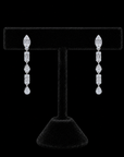 Diamond Earrings with Natural Baguette