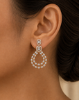 Diamond Earring With Natural Baguette