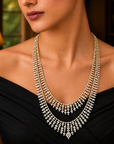 2 Layered Long Diamond Necklace