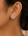 Rain drop Shaped Diamond Earrings