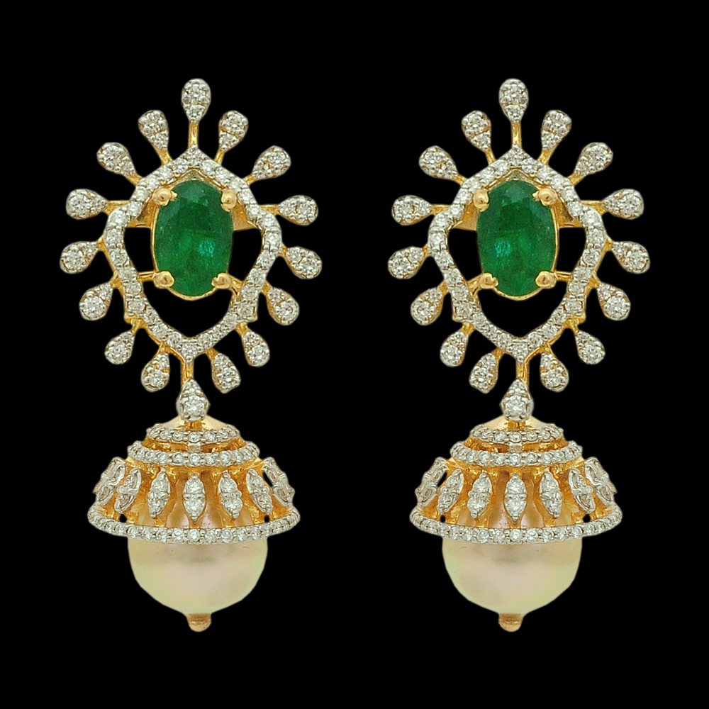 4-in-1 Earrings (Chandbali, Buttalu/Jhumki, Studs, Butta)