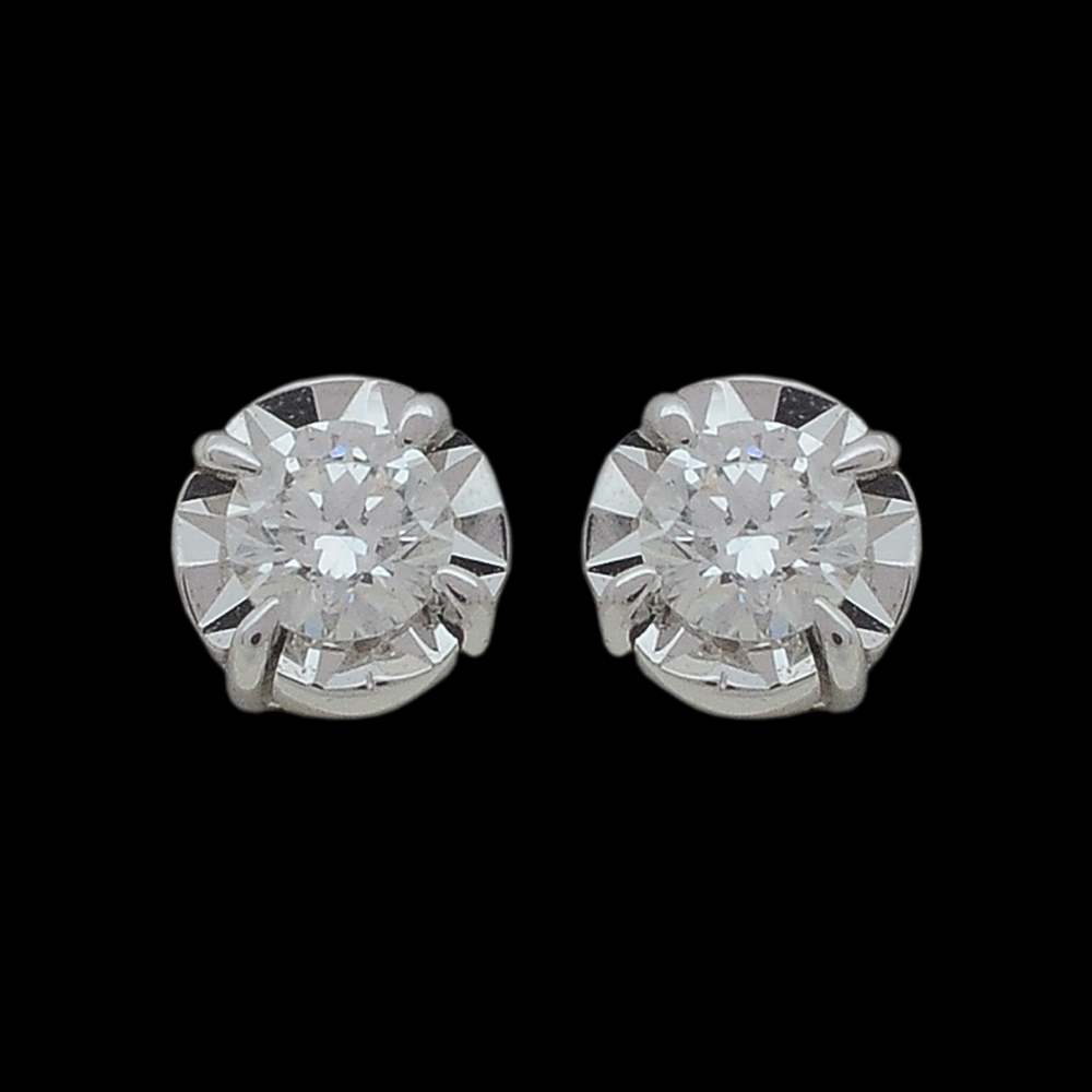 GIA-Certified Solitaire Diamond Studs
