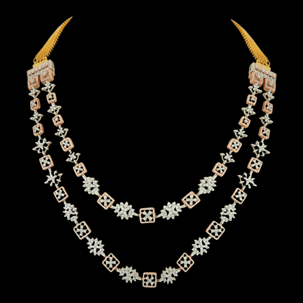 Haaram (Necklace) made of Gold & Diamonds