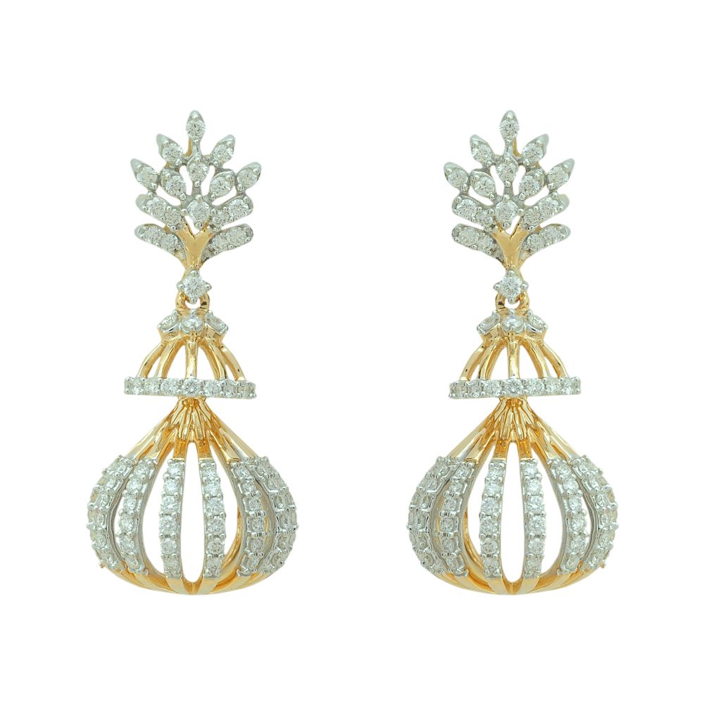 Mini Jhumka Diamond Earrings