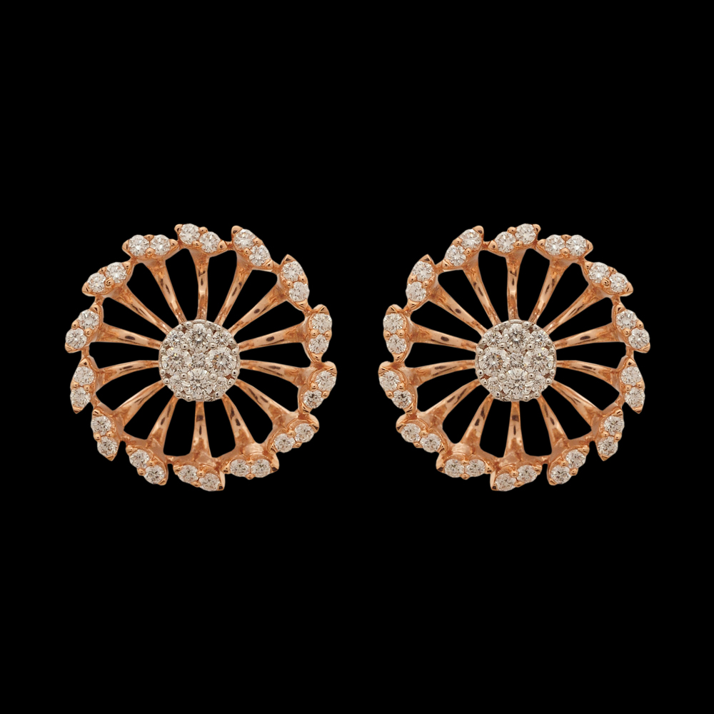 Oval Diamond Pendant And Earrings Set