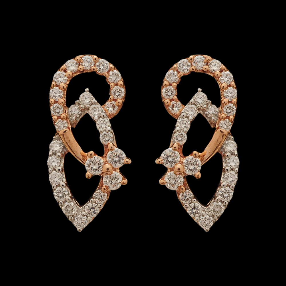 Luxurious Diamond Pendant And Earrings Set 