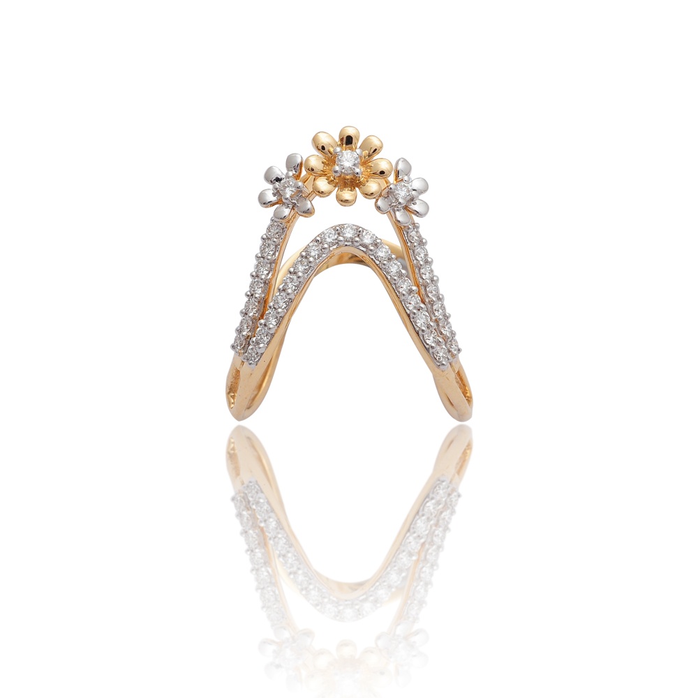 Vanki Floral Diamond Ring