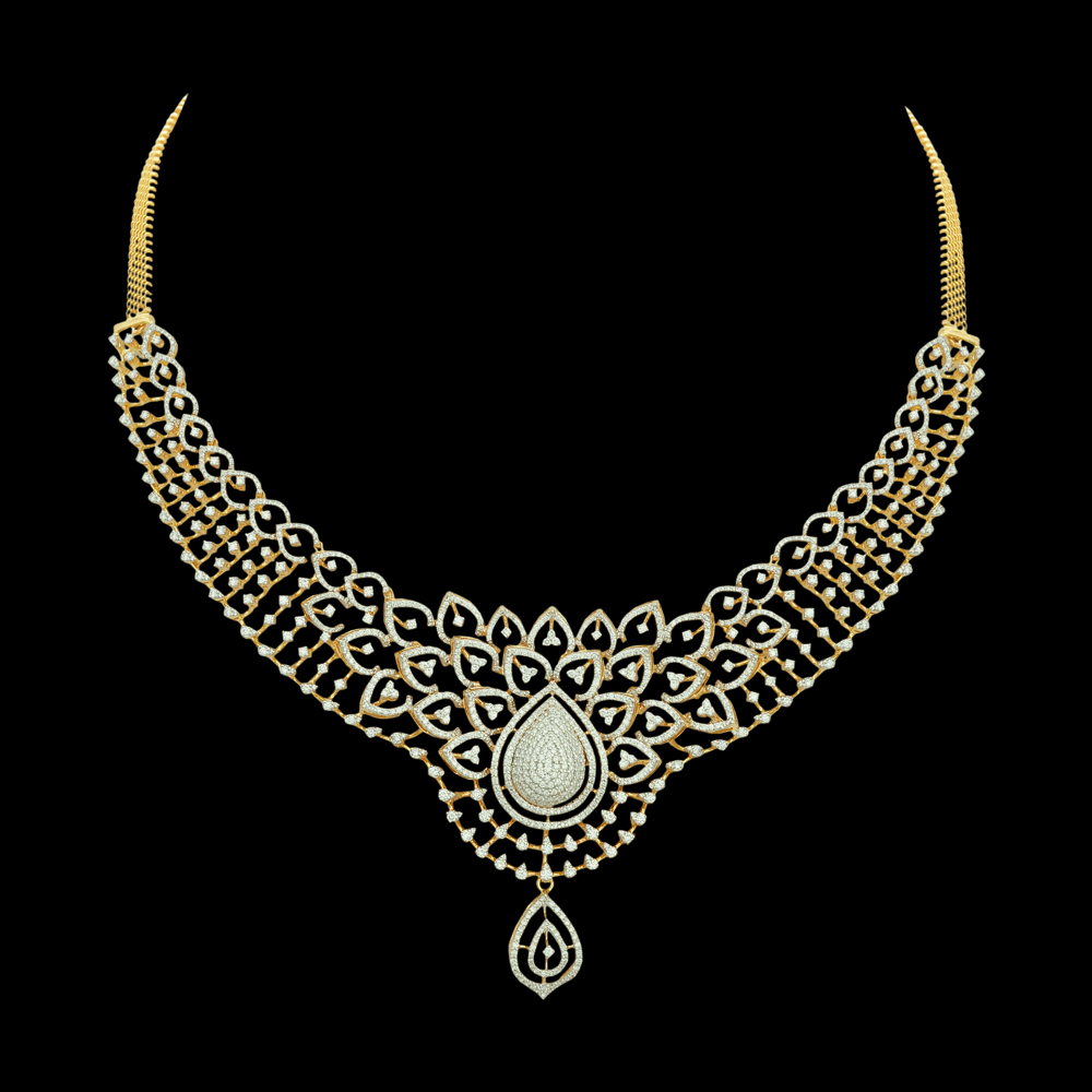 Buttalu Earrings and Necklace (Haaram) Set
