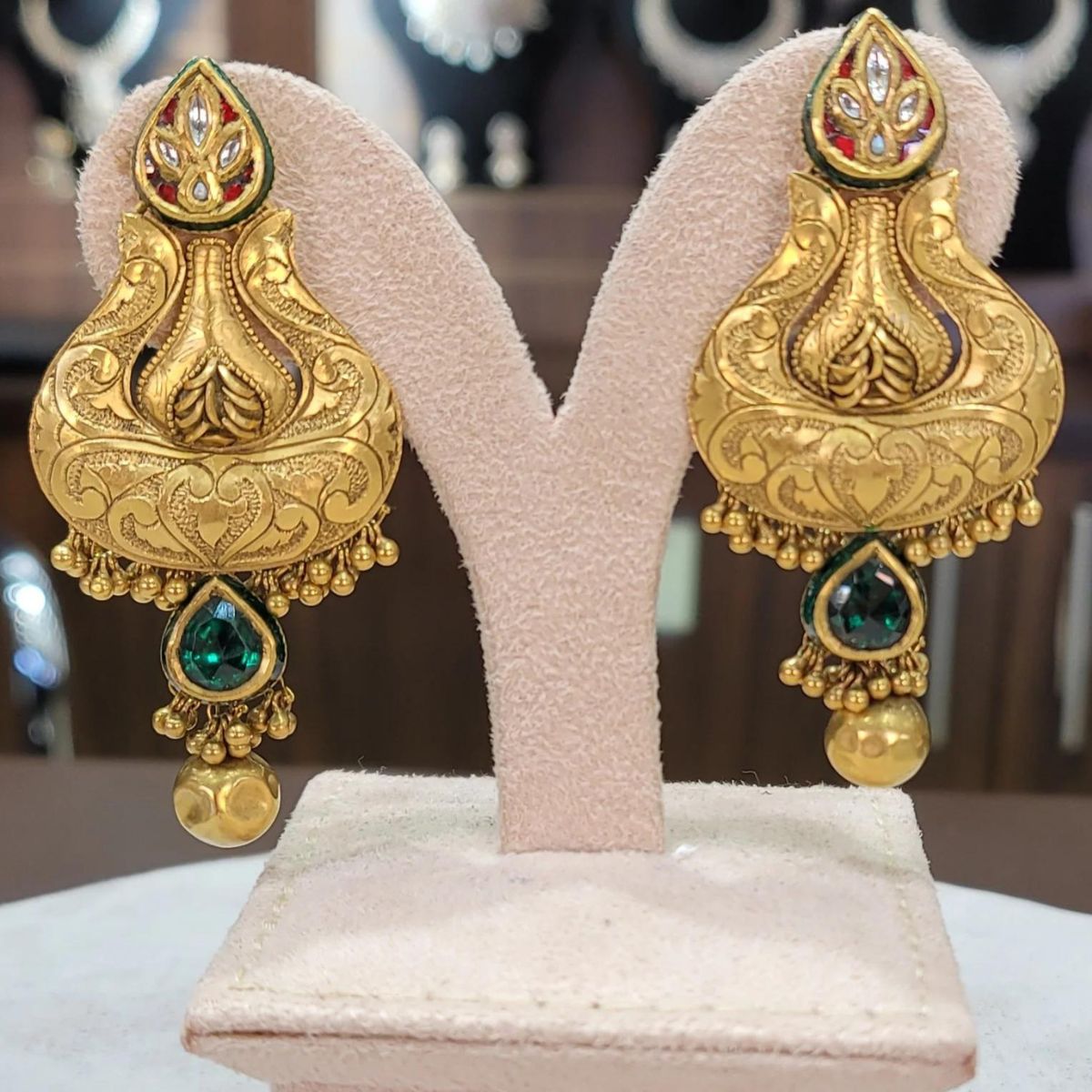 Temple Gold Earrings.