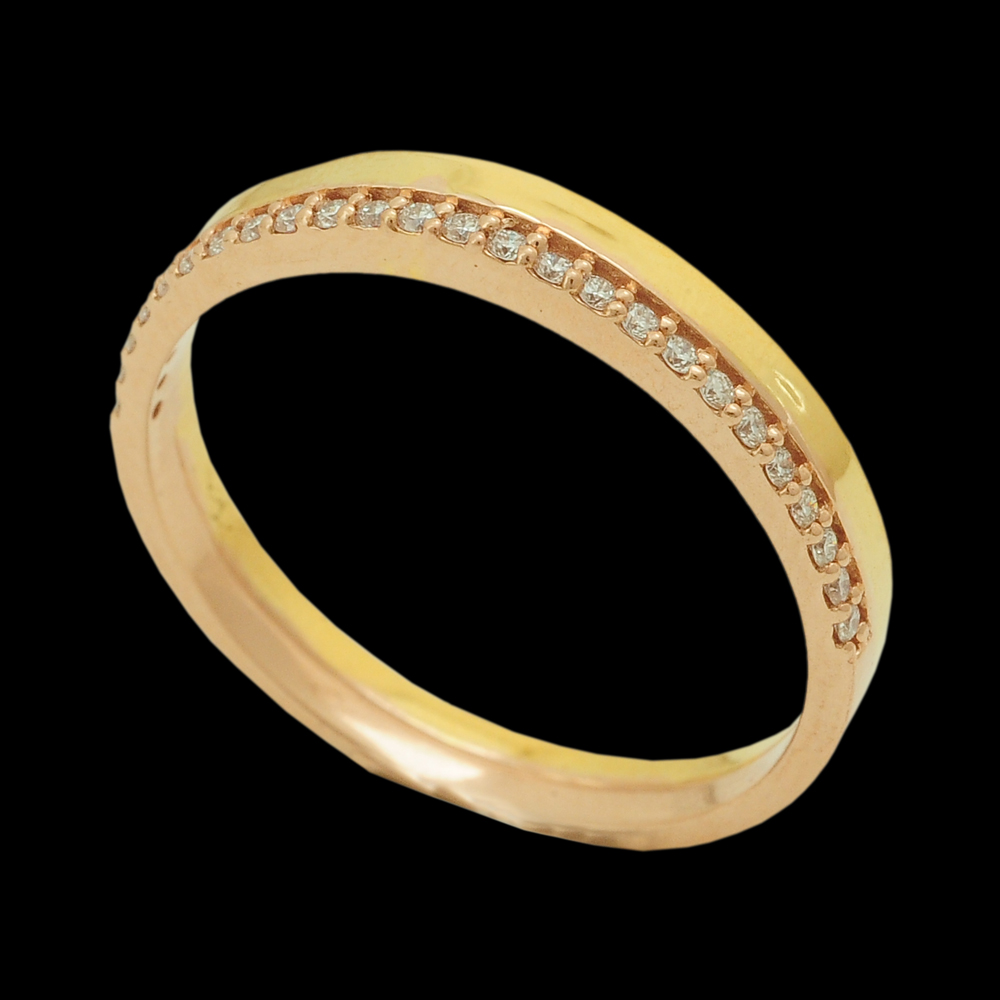 South Indian Style Gold and Diamond Veli Ungaram (Wedding Band) (Ring) 