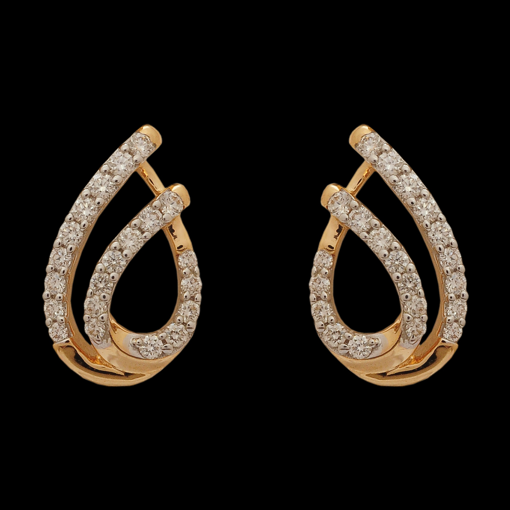 Droplet-shaped Diamond Earrings And Pendant Set