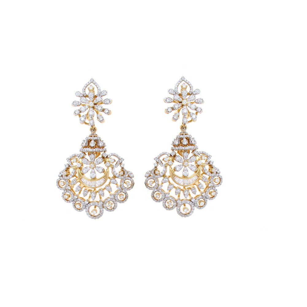 Multi-way  Diamond Necklace Earrings Set