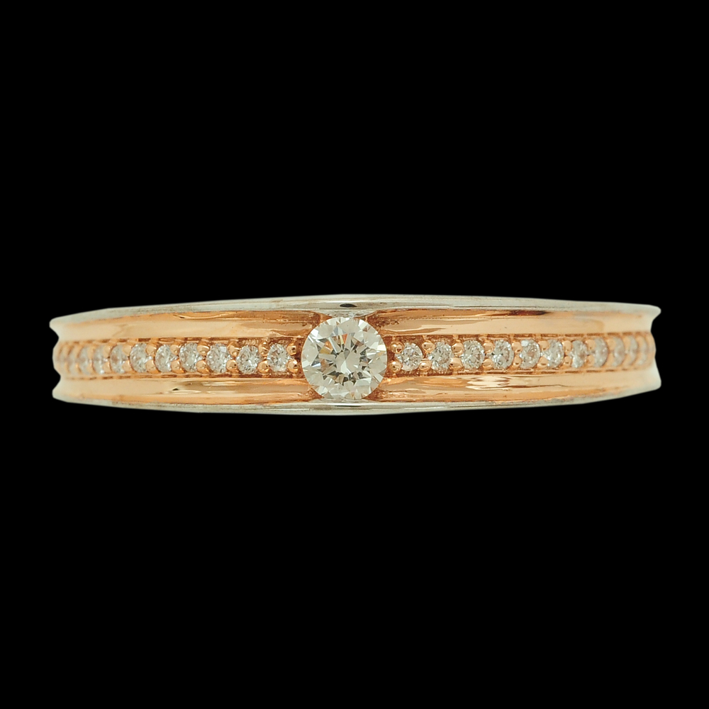 (South Indian Style) Gold and Diamond Veli Ungaram/Ring