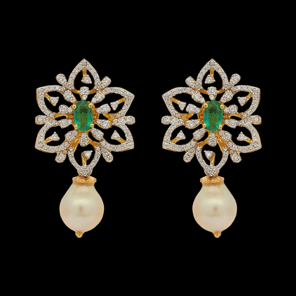 Multipurpose & Detachable South Indian Bridal Necklace & Earrings (Cevipogulu) Set