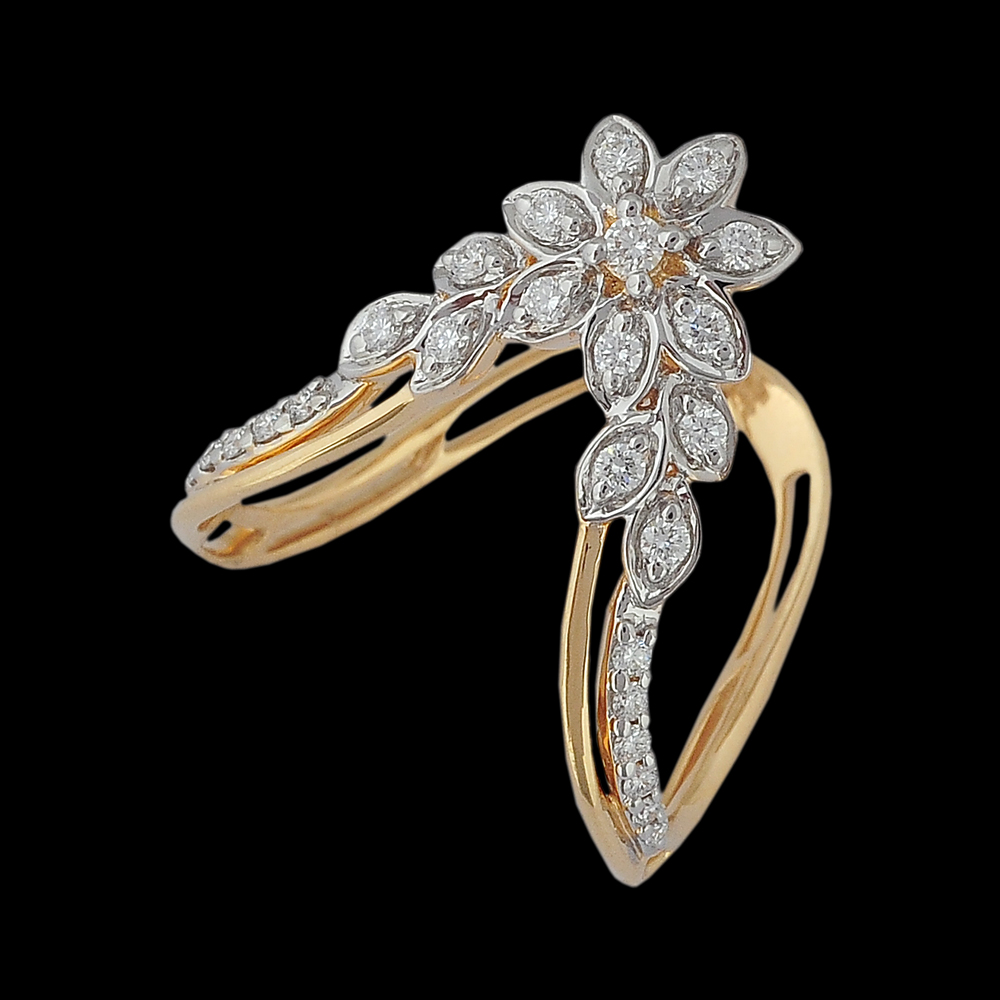 EVVS Diamond Ring on 18K Gold