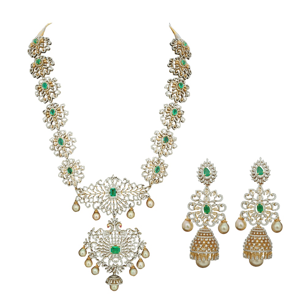 10 in 1 Multiway Diamond Necklace Earrings Set