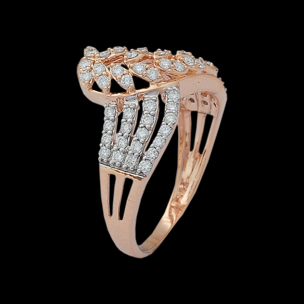 Gold and Diamond Kiritam Ring