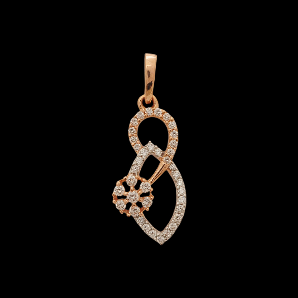 Luxurious Diamond Pendant And Earrings Set 