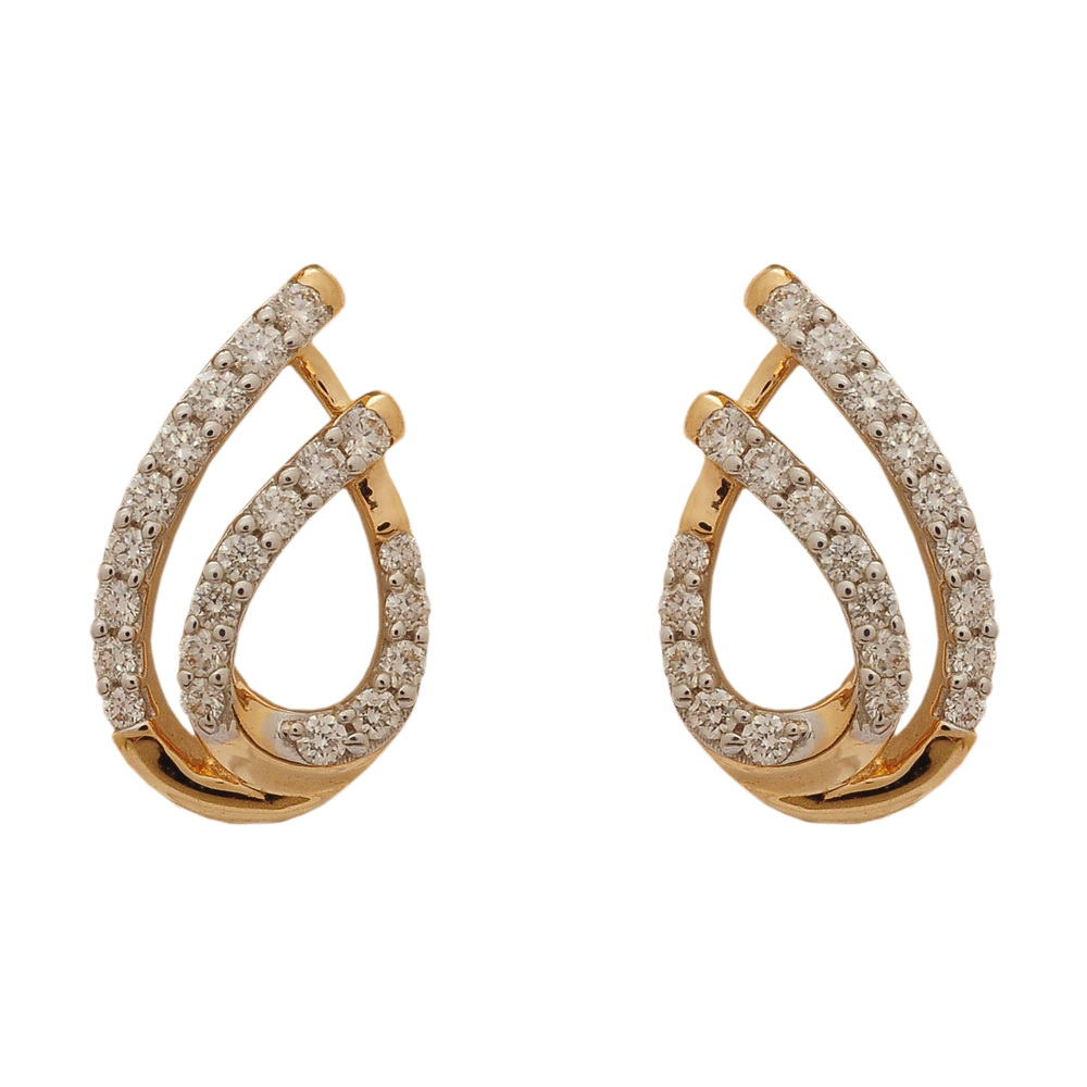 Droplet-shaped Diamond Earrings And Pendant Set