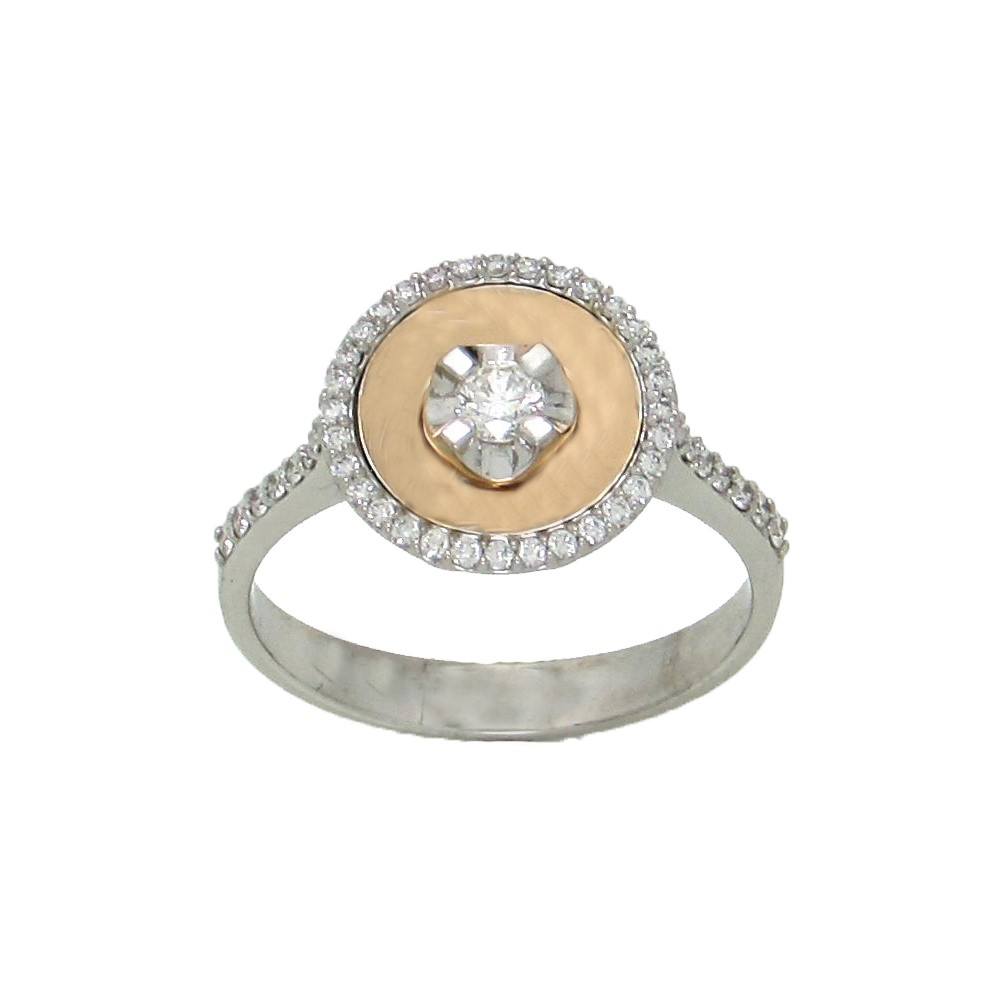 Signet Ring With Diamond Halo