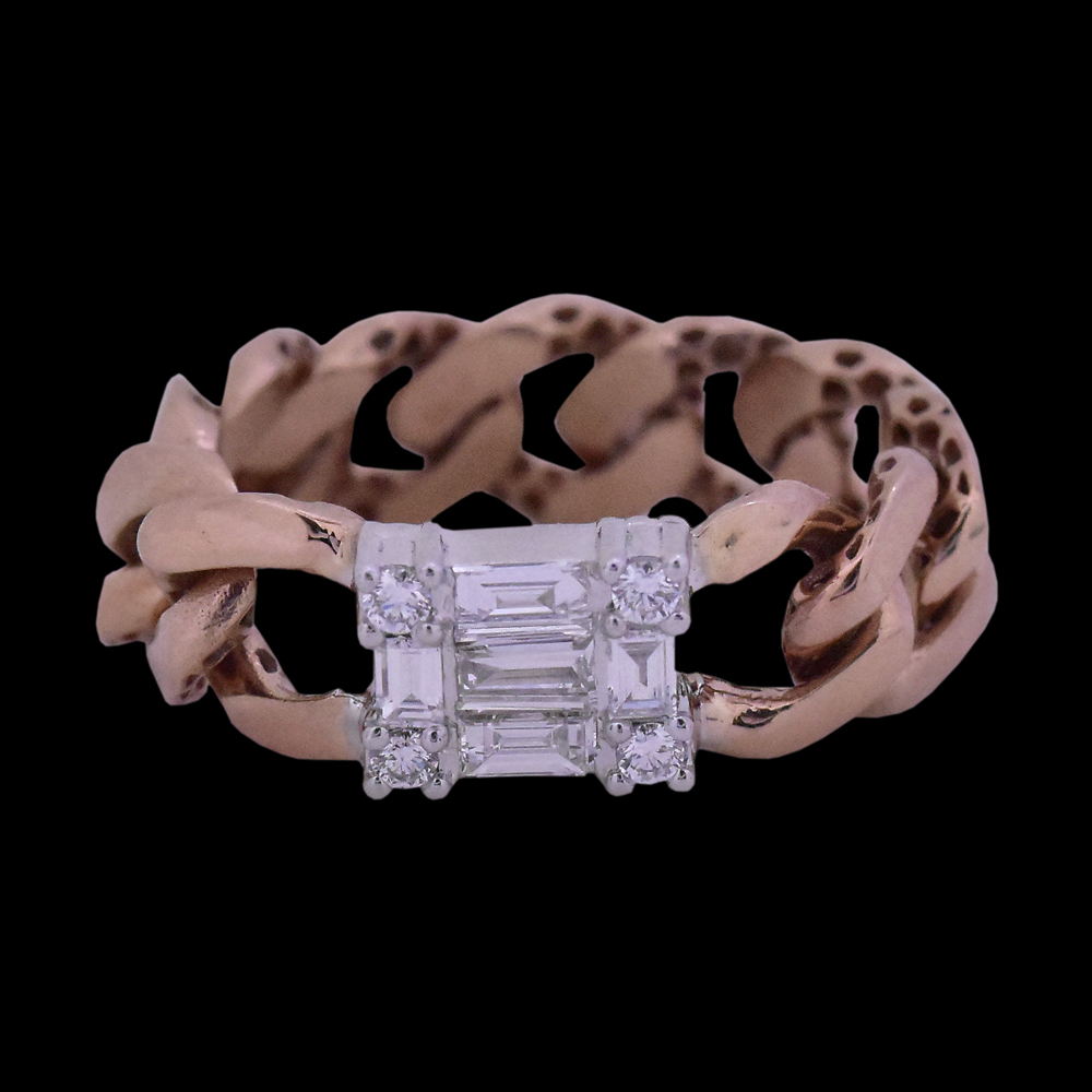 Designer Chain Design Diamond Ring
