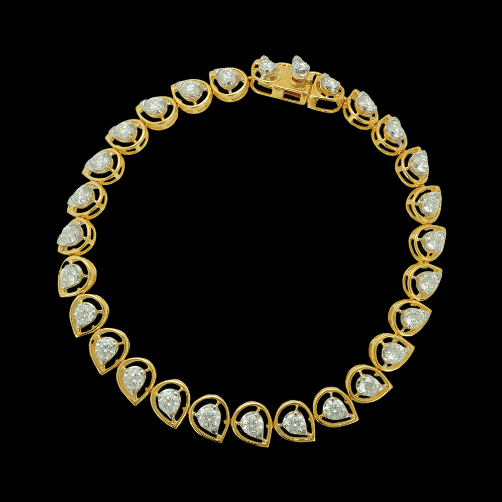 Openable Gold and Diamond Bracelet