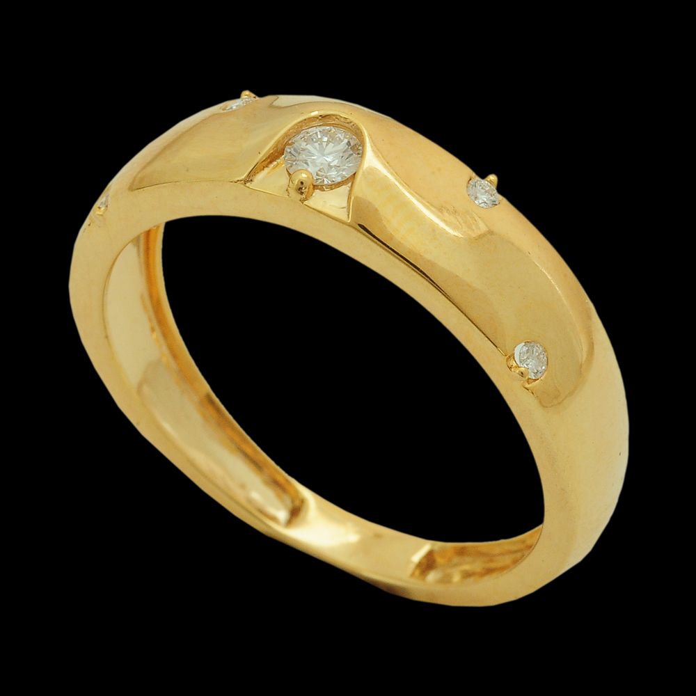 Gold and Diamond Ring (Wedding Band)