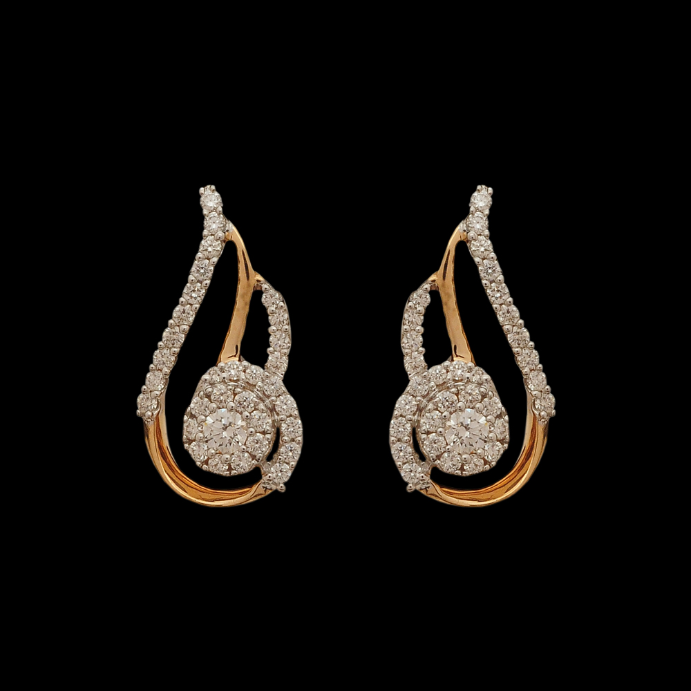 Round Diamond Pendant And Earrings Set