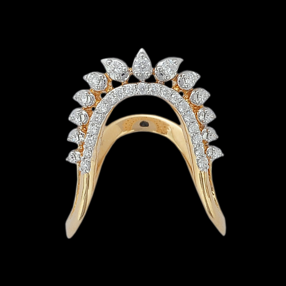 18K Gold and EVVS Diamond Ring