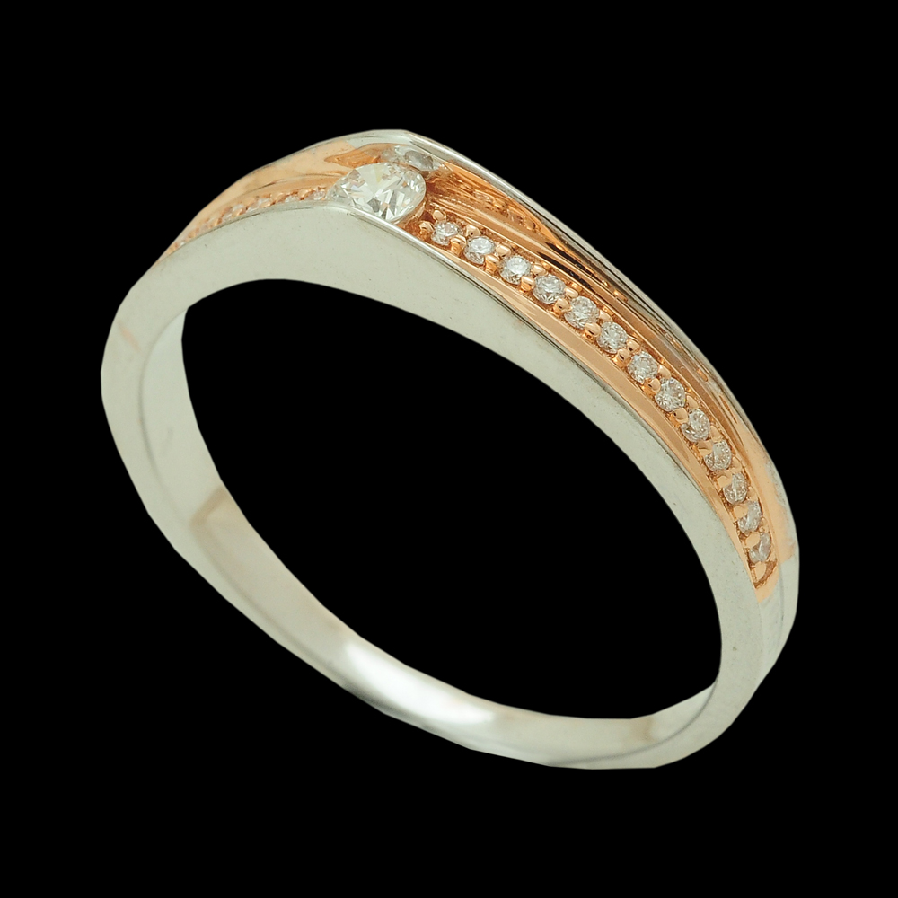 (South Indian Style) Gold and Diamond Veli Ungaram/Ring