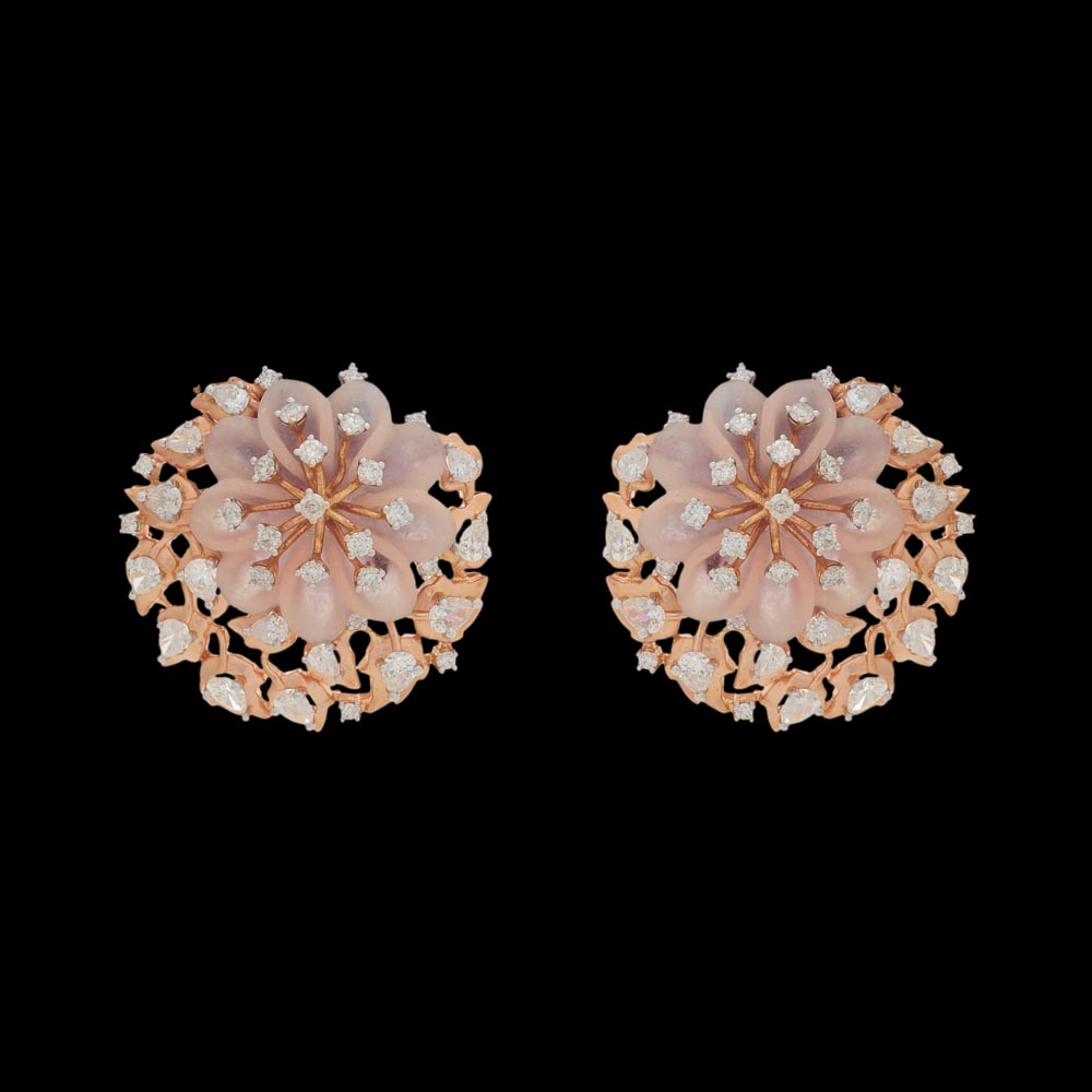 Multidimensional Diamond Earrings