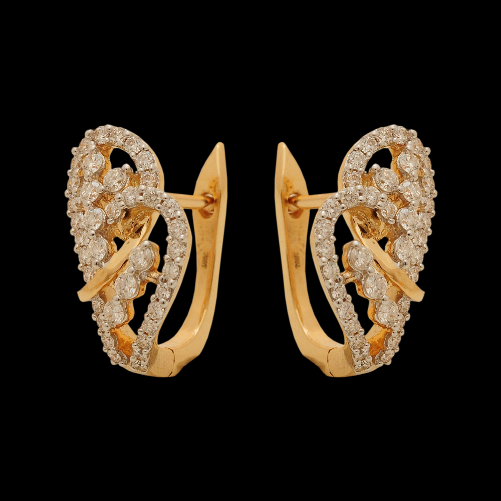 Elegant Diamond Clip-on Earrings