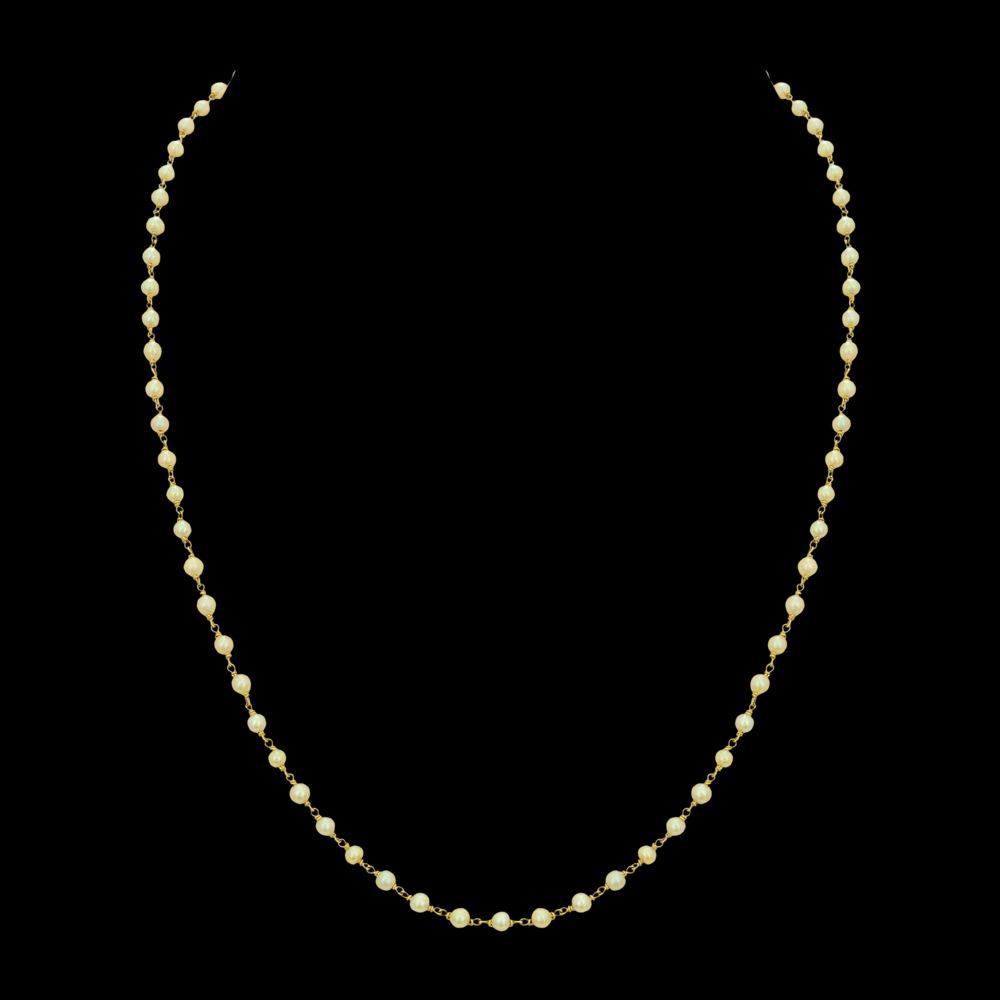 Gold and Pearl Mala (South Indian Style)