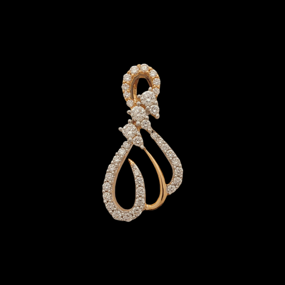 Pear-shaped Diamond Pendant And Earrings Set