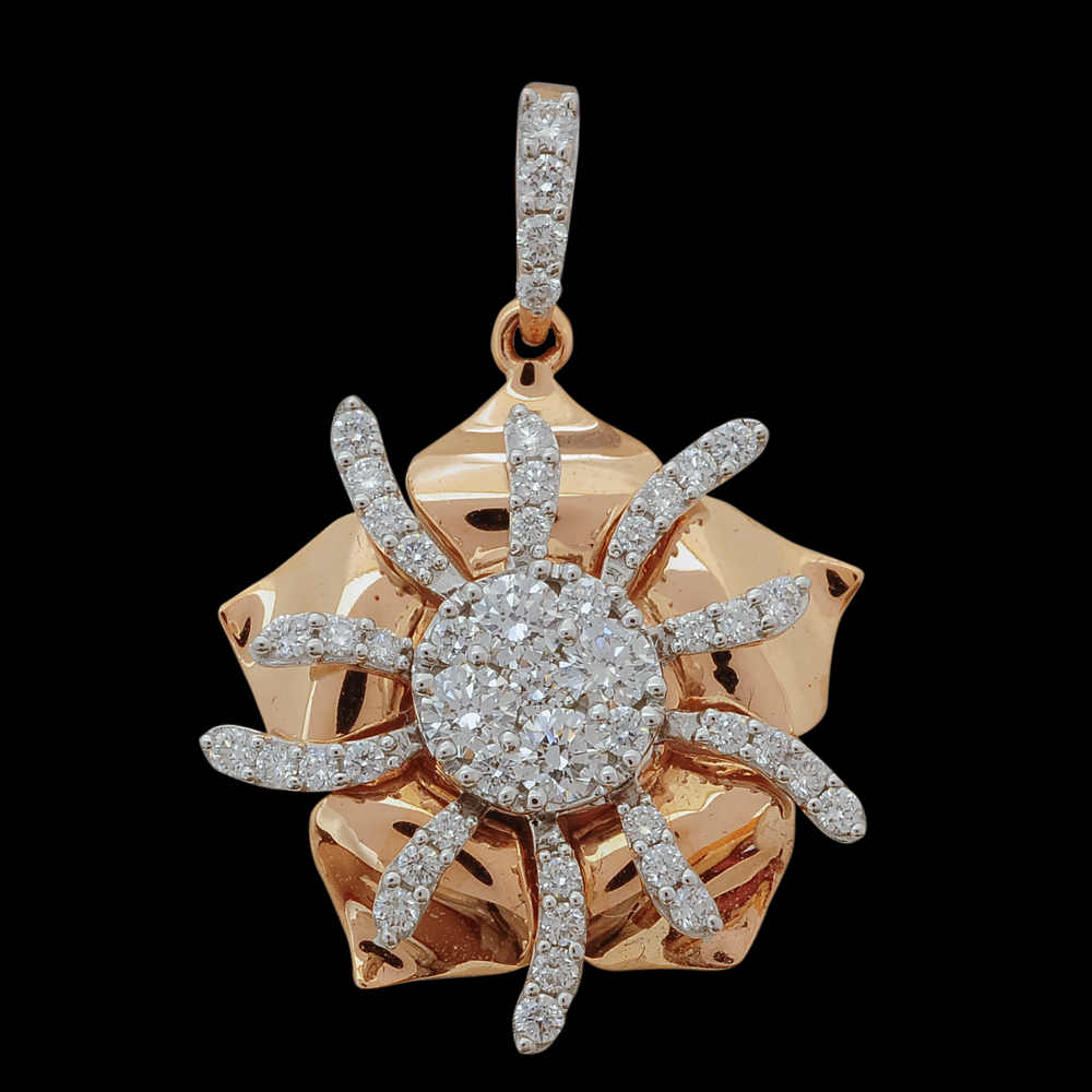 Uniquely Designed Diamond Pendant 