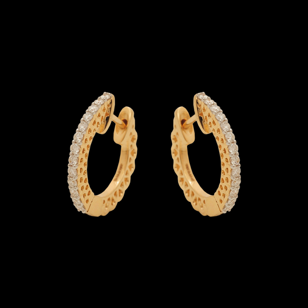 Elegant Diamond Clip-on Earrings