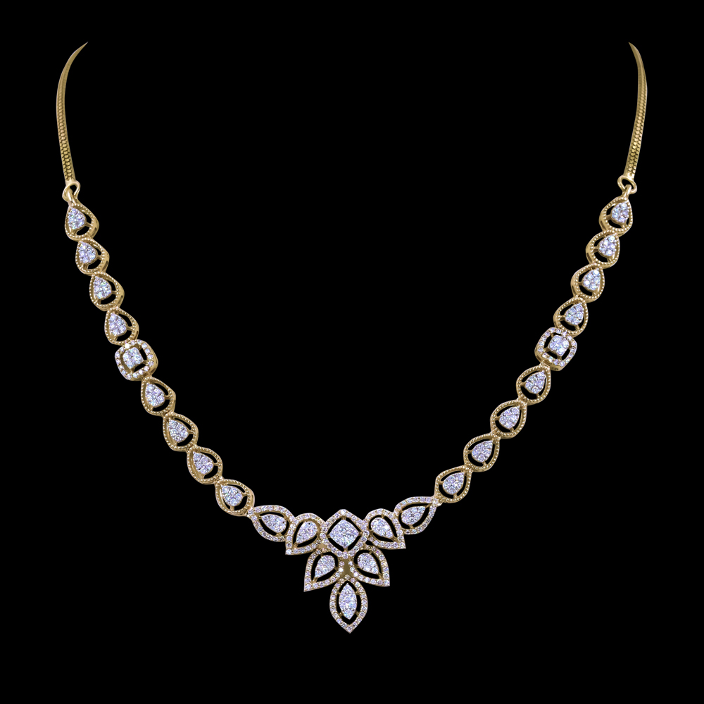 Elegant Diamond Necklace 17318