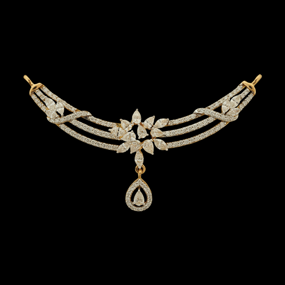 Elegant 18K Gold and EVVS Diamond(Pendant)