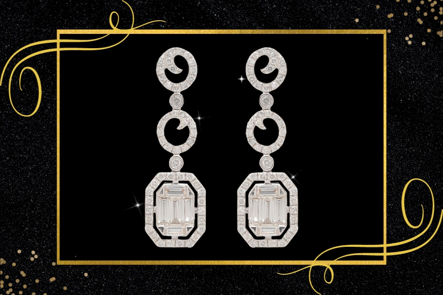 diamond earrings for gift